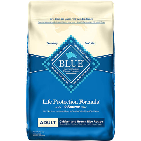 Blue Buffalo Chicken & Rice Recipe Adult Dry Dog Food 30lb - Poudre Pet and Feed Supply